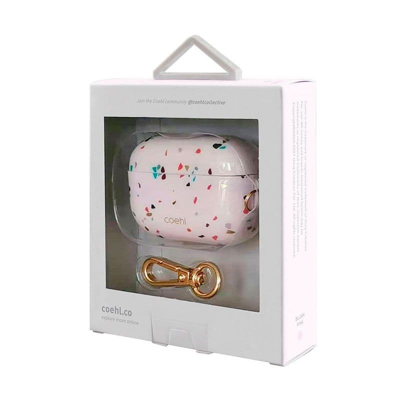Чехол Uniq COEHL Terrazzo розовый, для AirPods Pro photo 3