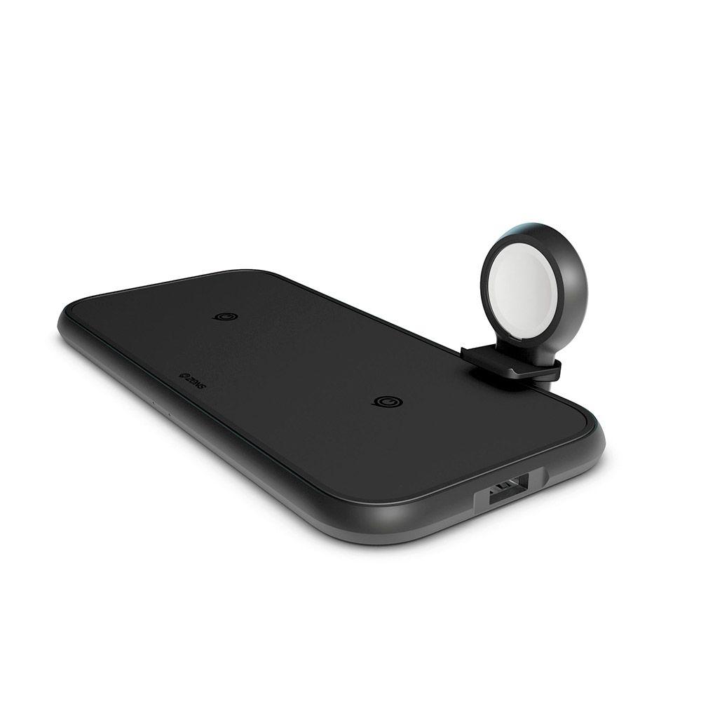 Зарядное устройство беспроводное Zens Aluminium 4 в 1 + Apple Watch MFI, 45Вт, черный - 0