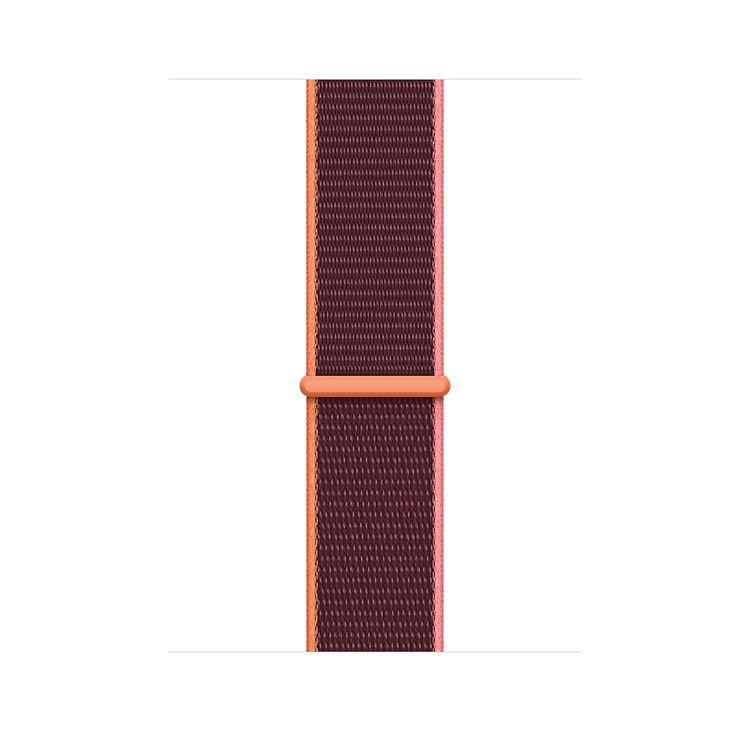 Ремешок Apple Sport Loop для Apple Watch 44mm, Нейлон, сливовый - 0