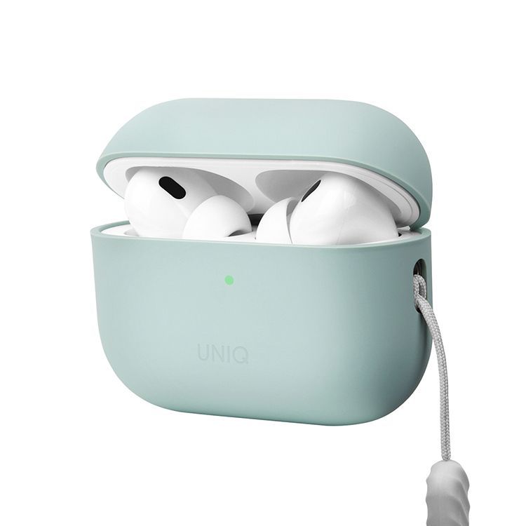 Чехол Uniq LINO мятный, для AirPods Pro 2— фото №1