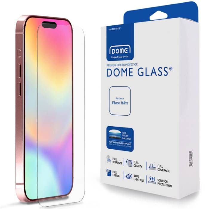 Защитное стекло Whitestone Dome glass для iPhone 16 Pro— фото №0