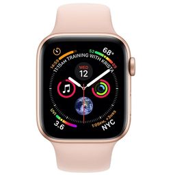 Apple Watch Series 4 (MU682RU/A) - 40 мм, золотистый алюминий, спортивный ремешок цвета &quot;розовый песок&quot;— фото №1