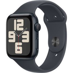 Apple Watch SE GPS  (корпус - темная ночь, 44mm ремешок Sport Band темная ночь, размер M/L)— фото №0