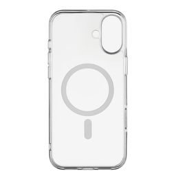 Чехол-накладка uBear Real Mag Case для iPhone 16 Plus, полиуретан, прозрачный— фото №0