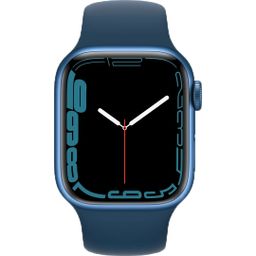 Apple Watch Series 7 GPS 41mm (корпус - синий, спортивный ремешок цвета синий омут, IP67/WR50)— фото №1