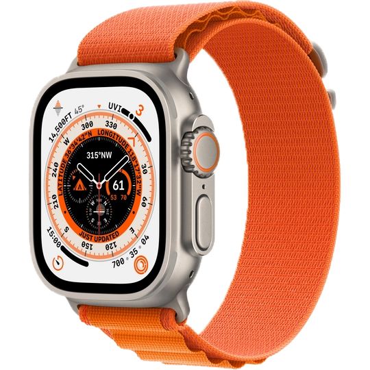 Apple Watch Ultra GPS + Cellular 49mm (ремешок Alpine Loop оранжевый, IP6X)— фото №0