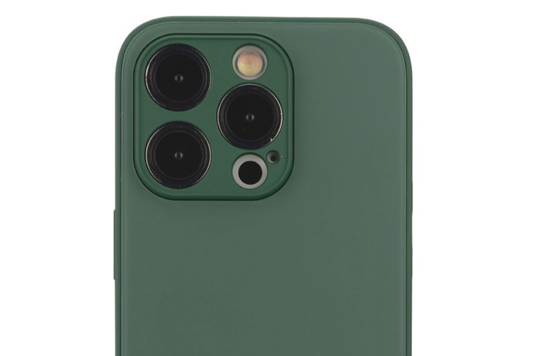 Чехол-накладка VLP Glaze Case для iPhone 15 Pro, полиуретан, темно-зеленый— фото №1