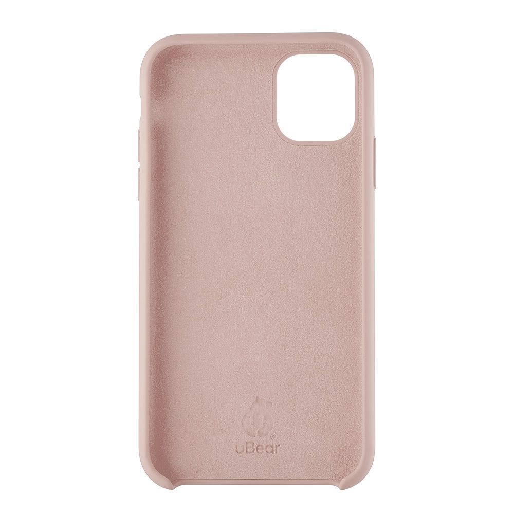 Чехол-накладка uBear Touch Case для iPhone 11, силикон, розовый— фото №0