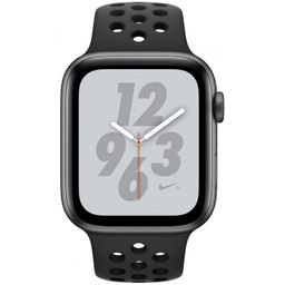 Apple Watch Nike+ Series 4 GPS (MU6J2RU/A) - 40 мм, алюминий «серый космос», спортивный ремешок Nike цвета «антрацитовый/чёрный»— фото №1