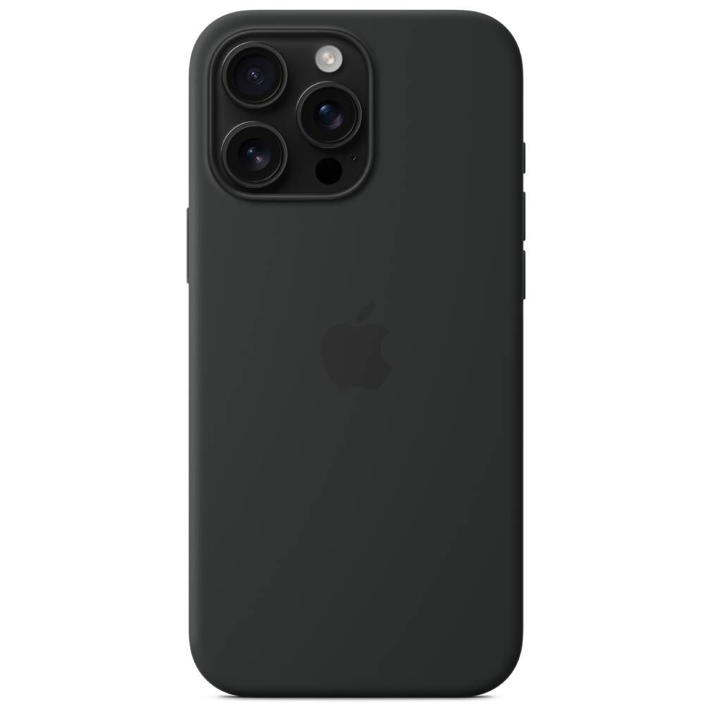 Чехол-накладка Apple Silicone Case для iPhone 16 Pro Max, силикон, черный— фото №0