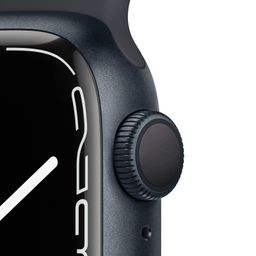 Apple Watch Series 7 GPS 45mm (корпус - темная ночь, спортивный ремешок цвета тёмная ночь, IP67/WR50)— фото №2