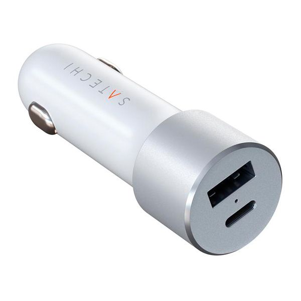 Зарядное устройство автомобильное Satechi 72W Type-C PD Car Charger, 72Вт, серебристый— фото №1