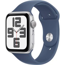 Apple Watch SE GPS  (корпус - серебристый, 44mm ремешок Sport Band синий, размер One Size)— фото №0