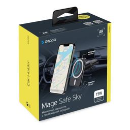 Автомобильный держатель Deppa Mage Safe Sky черный— фото №2