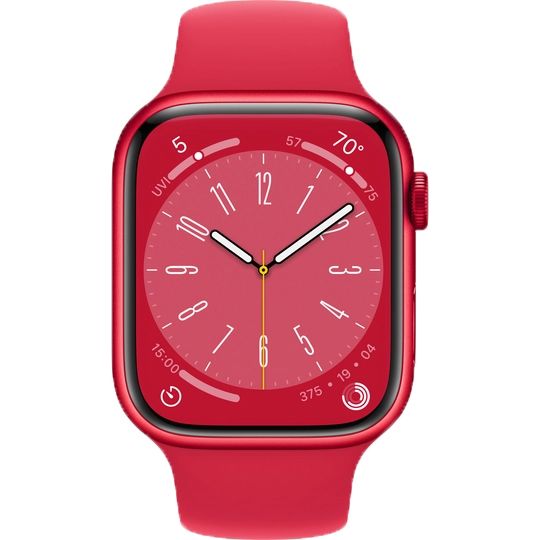 Apple Watch Series 8 GPS 41mm (корпус - (PRODUCT)RED, спортивный ремешок (PRODUCT)RED, IP6X)— фото №1