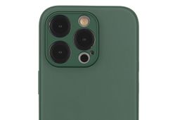 Чехол-накладка VLP Glaze Case для iPhone 15 Pro Max, полиуретан, темно-зеленый— фото №1