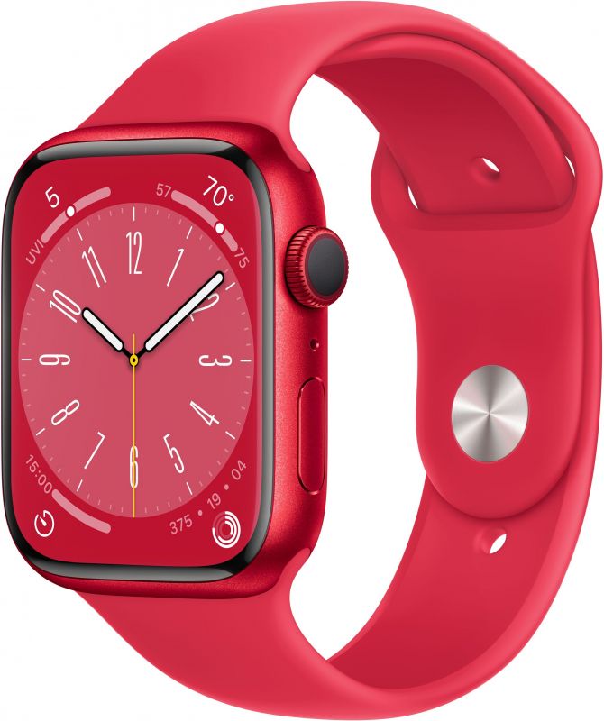 Apple Watch Series 8 GPS + Cellular 45mm (корпус - (PRODUCT)RED, IP6X)— фото №0