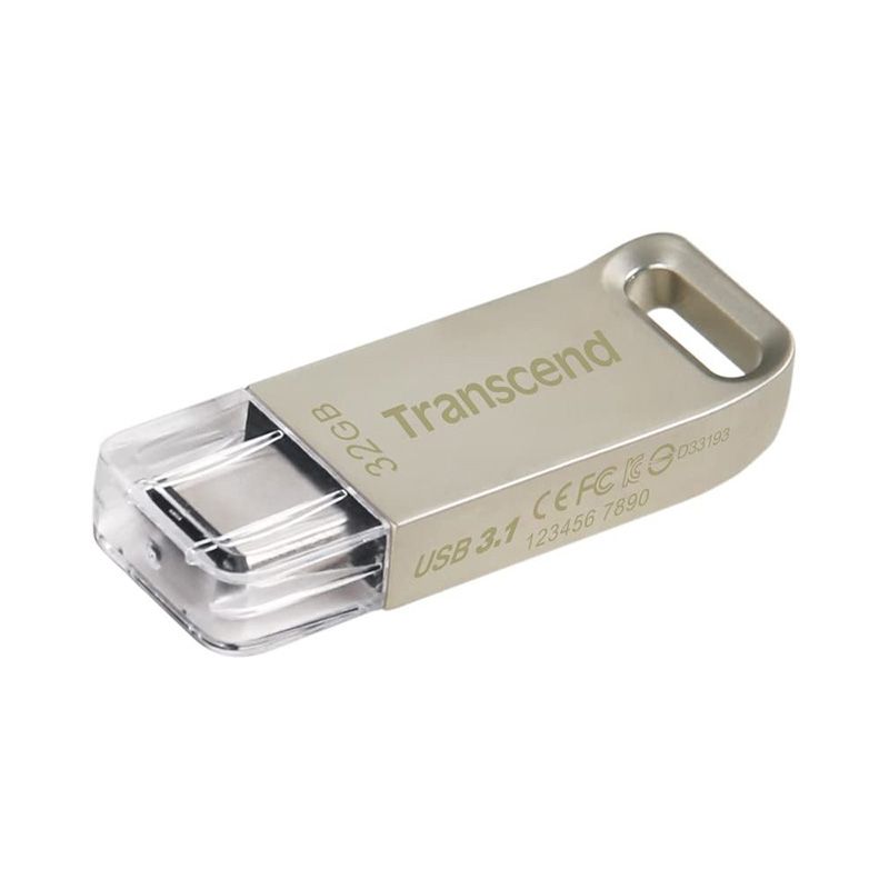 Флеш-накопитель Transcend JetFlash 850, 32GB, серебристый— фото №0