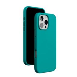 Чехол-накладка VLP Aster Case для iPhone 16 Pro, силикон, зеленый— фото №3