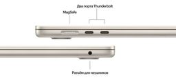 2024 Apple MacBook Air 15.3″ сияющая звезда (Apple M3, 8Gb, SSD 512Gb, M3 (10 GPU))— фото №5