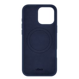 Чехол-накладка uBear Touch Mag Case для iPhone 16 Pro Max, силикон, темно-синий— фото №2