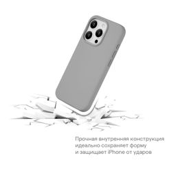 Чехол-накладка uBear Touch Mag Case для iPhone 15, силикон, фиолетовый— фото №6