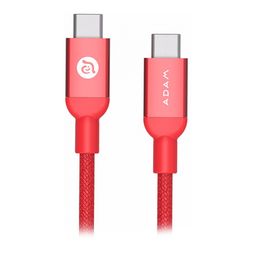 Кабель Adam Elements CASA B200 USB-C / USB-C, 3A, Вт  2м, красный— фото №0