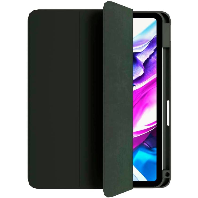 Чехол-книжка VLP Split Folio для iPad Air 13″ (2024), полиуретан, темно-зеленый— фото №0