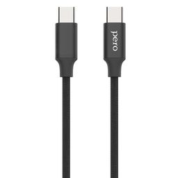 Кабель PERO Lightning / USB-C, 1м, черный— фото №0