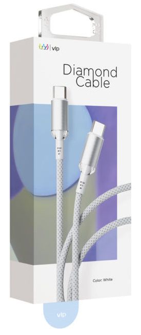 Кабель VLP Diamond Cable USB-C / USB-C 1,2м, белый— фото №1