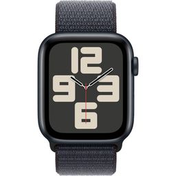 Apple Watch SE GPS  (корпус - темная ночь, 44mm ремешок Sport Loop чернила, размер One Size)— фото №1