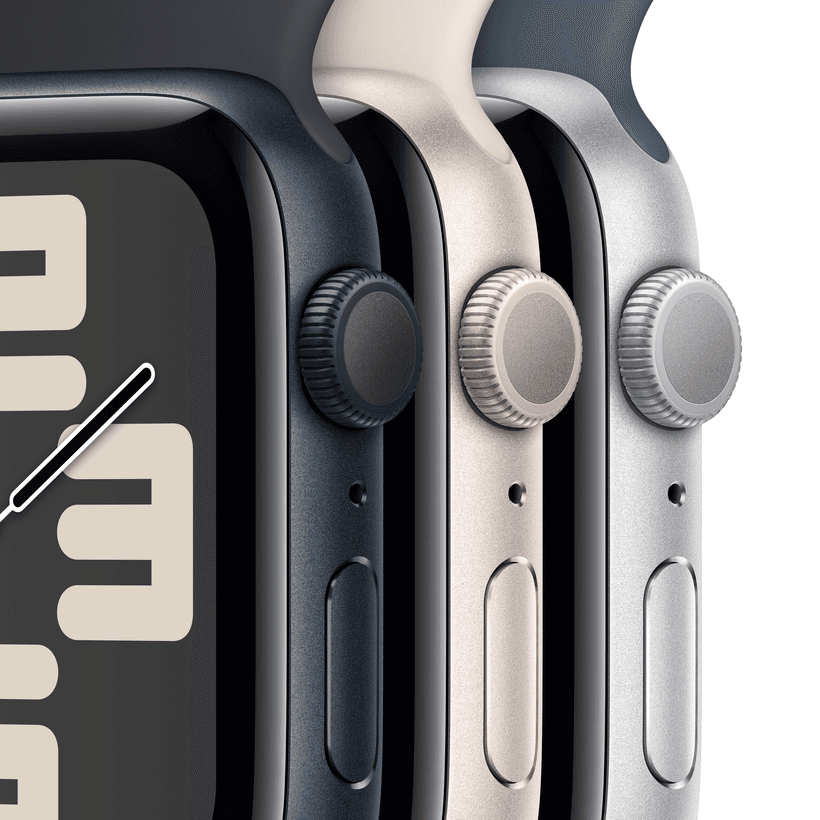 Apple Watch SE 2023 GPS  (корпус - темная ночь, 44mm ремешок Sport Loop темная ночь)— фото №2