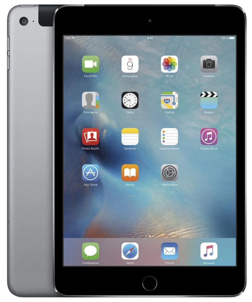 2015 Apple iPad mini 7,9″ (128Gb, Wi-Fi + сотовая связь, серый космос)— фото №0