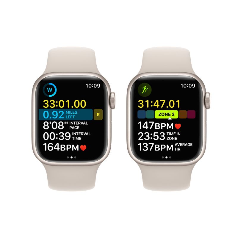 Apple Watch Series 8 GPS + Cellular 41mm (корпус - сияющая звезда, IP6X)— фото №6