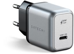 Сетевое зарядное устройство Satechi 30W USB-C GaN Wall Charger. Цвет: серый космос— фото №0