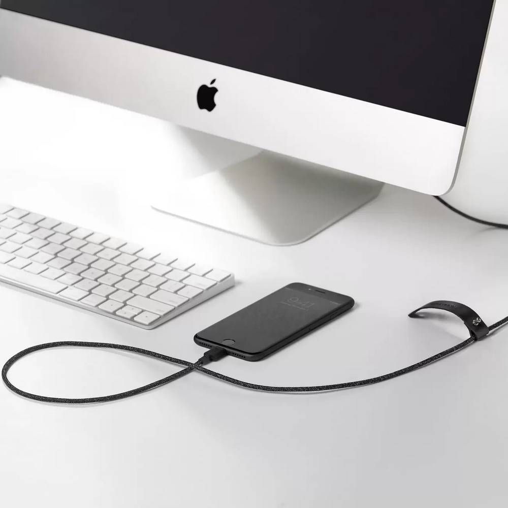 Кабель Native Union Belt Cable Cosmos Black USB / Lightning, 1,2м, черный— фото №2