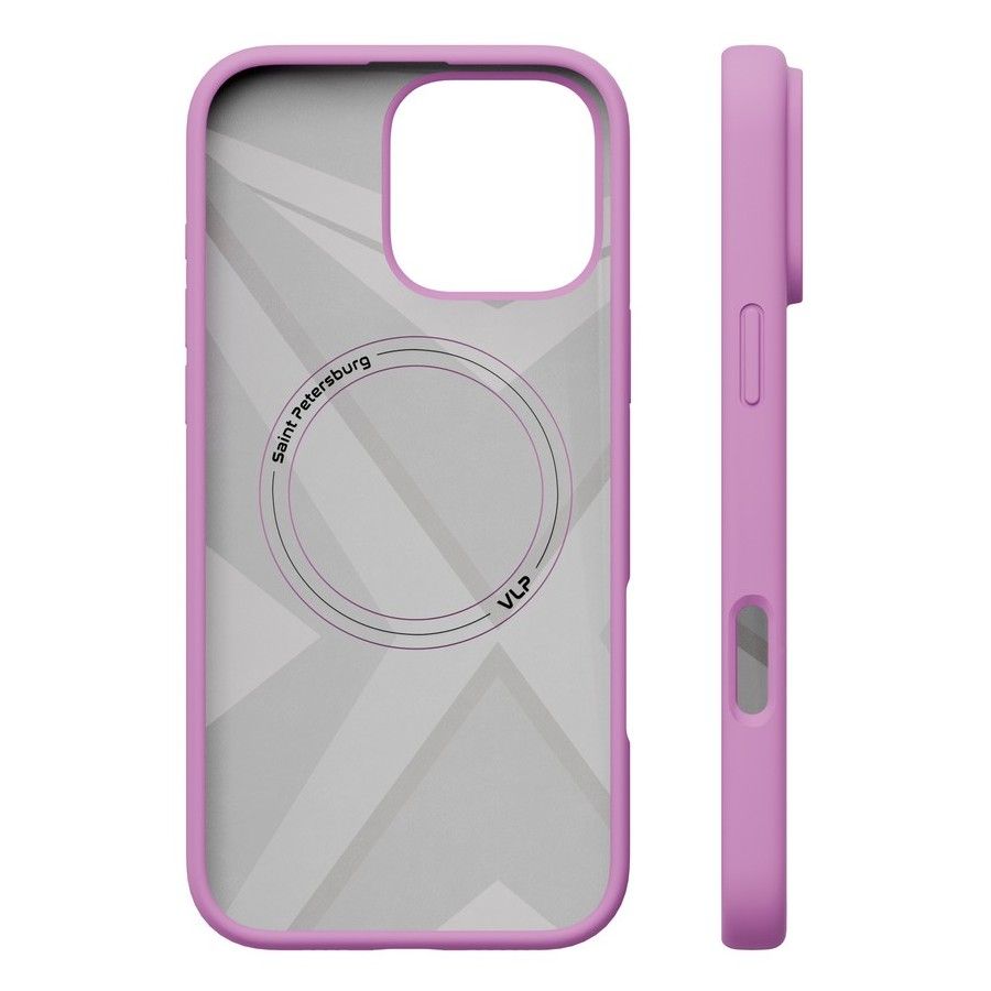 Чехол-накладка VLP Aster Case для iPhone 16 Pro, силикон, розовый— фото №4