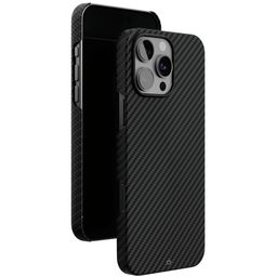 Чехол-накладка VLP Kevlar Case для iPhone 16 Pro, кевлар, черный— фото №2