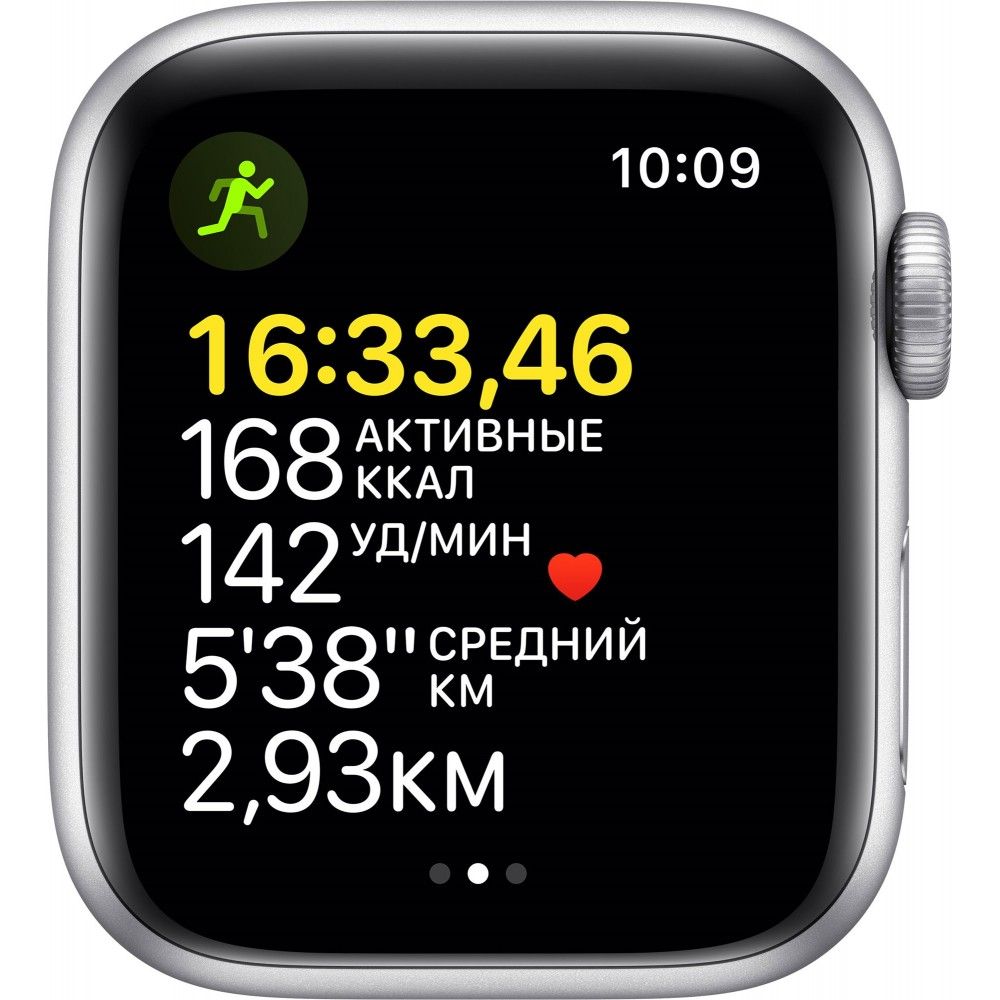 Apple Watch SE GPS 40mm (корпус - серебристый, спортивный ремешок цвета синий омут)— фото №2