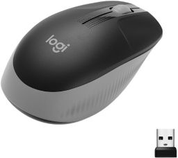 Мышь Logitech M190, беспроводная, черный+светло-серый— фото №0