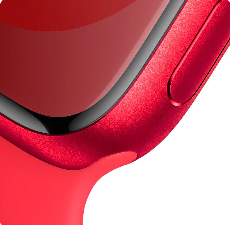 Apple Watch Series 9 GPS 45mm (корпус - (PRODUCT)RED, спортивный ремешок (PRODUCT)RED, IP6X)— фото №2