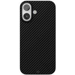 Чехол-накладка VLP Kevlar Case для iPhone 16, кевлар, черный— фото №0