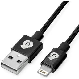 Кабель uBear USB / Lightning, 1,2м, черный— фото №1