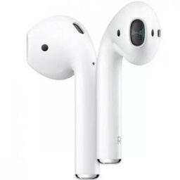 Беспроводные наушники Apple AirPods с зарядным футляром, белый— фото №1