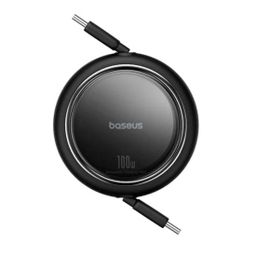 Кабель Baseus Free2Pull Mini USB-C / USB-C, 0A, 100Вт  1м, черный— фото №0