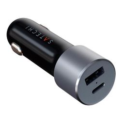 Зарядное устройство автомобильное Satechi 72W Type-C PD Car Charger, 72Вт, серый космос— фото №2