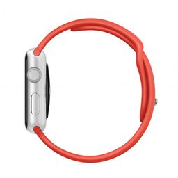 Apple Watch Sport - 42 мм, серебристый алюминий, коралловый спортивный ремешок— фото №3