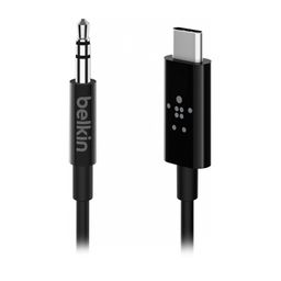 Кабель Belkin mini-jack 3.5 mm / USB-C, 1,6м, черный— фото №7