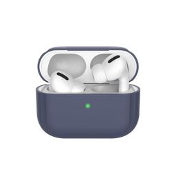 Силиконовый чехол Deppa для AirPods Pro, цвет: синий— фото №0