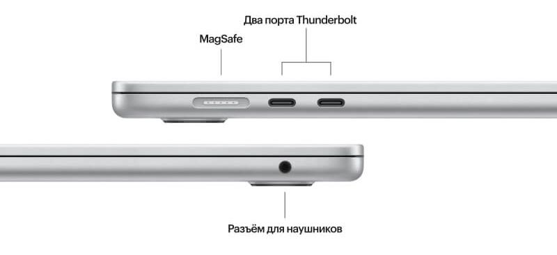 2024 Apple MacBook Air 15.3″ серебристый (Apple M3, 8Gb, SSD 512Gb, M3 (10 GPU))— фото №5